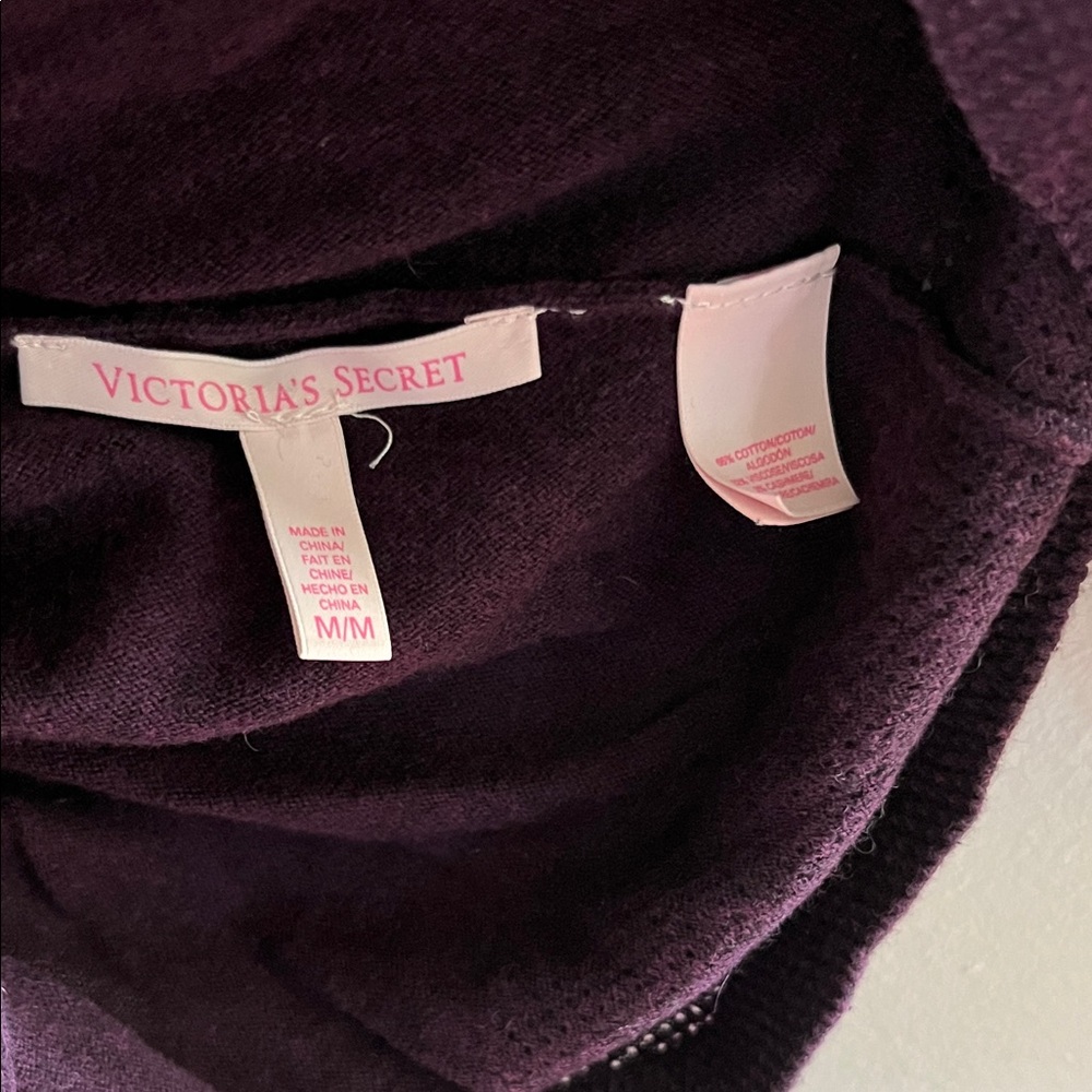 4 / $15 Victoria's Secret Deep Purple Knit Top - Picture 3 of 10